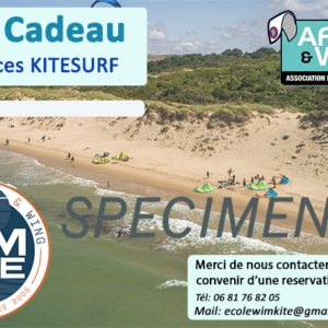 Bon cadeau pour 2 cours de Kitesurf